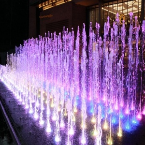 Ensemble complet d'équipement de fontaine musicale à rideau d'eau CNC, pour intérieur et extérieur, avec ondulations colorées interactives, garantie de 2 ans - Product Image 1