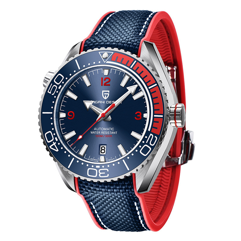 Ruban bleu et rouge