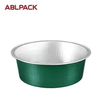 Contenants en aluminium moulé en pulpe, personnalisables avec logo, de qualité alimentaire, compatibles micro-ondes, jetables, capacité 150 ml/5 oz, pour traiteur et événements.