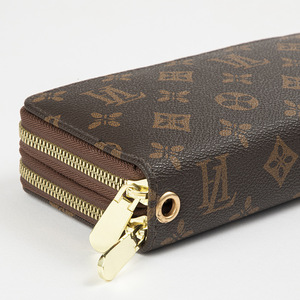 Portafoglio lungo da donna di moda americana 2025 europea borsa <span class=keywords><strong>pochette</strong></span> a doppia cerniera di grande capacità con nuovo Design in poliestere presbito - Product Image 3
