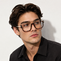Montura Óptica de Acetato y Acero Inoxidable Más Vendida, Gafas de Diseñador con Logotipo Personalizado, Montura de Gafas de Metal y Acetato