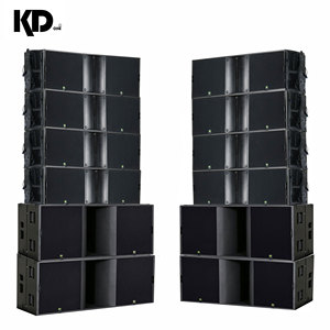 8 enceintes de ligne doubles de 12 pouces KD-2 et 4 caissons de basses de 18 pouces KD-28 pour audio de conférence, conception compacte KD-2/KD-28, facile à installer - Product Image 5