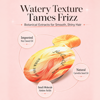 Huile capillaire en capsule à usage unique, texture légère et aqueuse, menthe poivrée et gingembre, sérum anti-frisottis, soin capillaire portable pour femme, vente en gros
