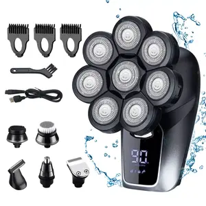 AliExpress Collection Afeitadora eléctrica recargable para hombres, máquina  de afeitar de cabeza calva, recortadora de pelo corporal, maquinilla de  afeitar eléctrica