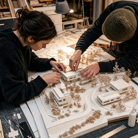 Maquette de table de sable à l'échelle pour la conception et la planification architecturale urbaine 3D haut de gamme