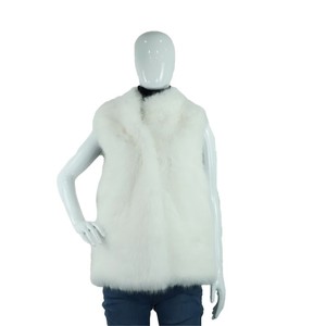 工場卸売 三色展開 レディース フェイクフォックスファー ベスト - Product Image 3