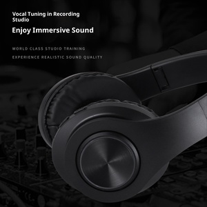 Manufacturer Direct Sales Wireless Earphones Headband Style <b>Subwoofer</b> Folding Stereo Blue Tooth Earphones - Product Image 4