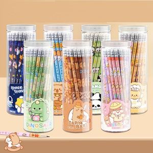 Juego de 23 Lápices de Dibujo con Dibujos Animados para Estudiantes de Primaria, Lápices de Grafito Hb Sin Plomo con Borrador - Product Image 1
