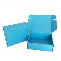 Boîte d'emballage personnalisée en carton ondulé de luxe écologique avec logo personnalisé, petite boîte d'emballage en papier coloré pour cadeaux et expédition