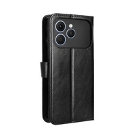 Coque Arrière Magnétique Antichoc avec Porte-Cartes pour Tecno Spark 40 4G/Spark 40 Pro/40 Pro PLUS en Cuir PU Cheval Fou