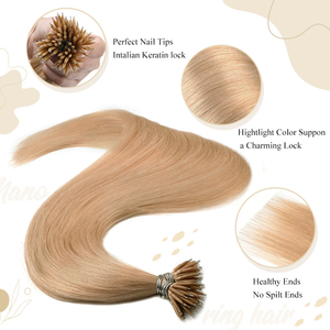 Cabello Liso Natural Virgen Remy Chino 100% al por Mayor con Anillo Nano, Cutícula Alineada, Doble Trama, Sin Caída, Color con Mechas - Product Image 3