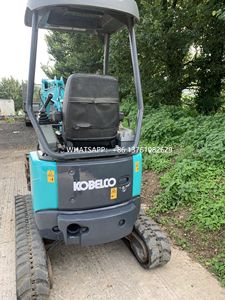 Excavadora de cadenas usada Kobelco SK17 en venta, motor japonés de segunda mano SK17SR con orugas de goma - Product Image 6