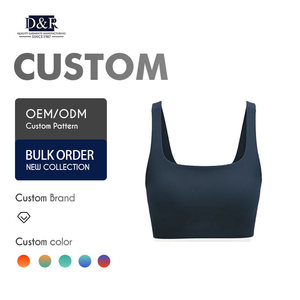 Sujetador Deportivo para Mujer, Personalizado, Ligero, de Alta Elasticidad, Sin Varillas, para Yoga y Gimnasio, con Logotipo Bordado en la Parte Delantera, Transpirable - Product Image 1