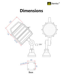 आईपी 65 निविड़ अंधकार 15W एलईडी खराद मशीन प्रकाश एल्यूमीनियम शरीर विस्फोट के सबूत एलईडी स्पॉट लाइट 1500lm <span class=keywords><strong>24vac</strong></span> मशीन का नेतृत्व किया काम प्रकाश - Product Image 3