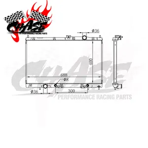 MITSUBISHI LANCER07ATに適合する自動ラジエーター