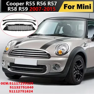 51132751040 pour <span class=keywords><strong>Mini</strong></span> <span class=keywords><strong>Cooper</strong></span> R55 R56 R57 2007 2009-2011-2015 <span class=keywords><strong>Grille</strong></span> supérieure en maille, garniture de pare-chocs avant, cadre de <span class=keywords><strong>capot</strong></span>, kits de carrosserie - Product Image 1
