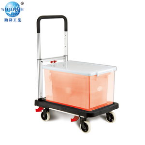 Chariot à plate-forme pliable Capacité de 137kg, conception mince après pliage, roues silencieuses pour la livraison et le transport - Product Image 6