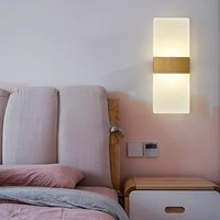 Applique murale LED moderne en acrylique, lampe de chevet tout en cuivre, éclairage intérieur pour salon, chambre, loft, cuisine, couloir