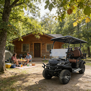 Voiturette de golf quatre places, nouveau design, à vendre, moteur 72V, performances excellentes. - Product Image 1