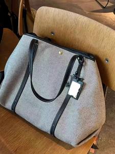 Bolso Casual de Lona para <span class=keywords><strong>Mujer</strong></span>, Moderno y Versátil, Bolso de Hombro, Bolso Tote, Bolso de Compras Simple, Gran Capacidad - Product Image 4