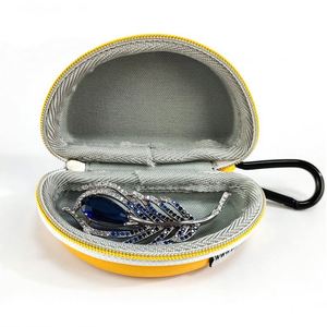 เคสใส่หูฟังแบบแข็ง EVA แฟชั่นสั่งทำพิเศษ วัสดุหนัง PU พร้อมซิปโลหะขนาดเล็ก กันน้ำ กันกระแทก สำหรับพกพาเดินทาง - Product Image 2