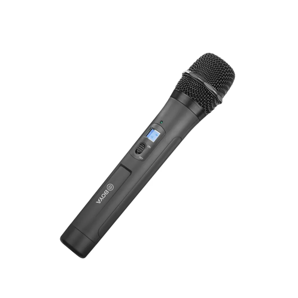 BOYA BY-WM8-PRO-K3 Mikrofon Wawancara Nirkabel UHF, dengan Satu Penerima dan Satu Mikrofon Ganda Genggam
