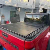 Couverture de benne rigide manuelle pliable en quatre parties en aluminium, étanche, pour Jeep Gladiator JT, installation sans perçage, directement de l'usine