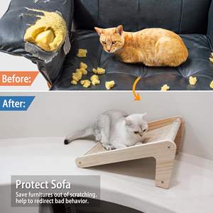 Consegna rapida giocattoli per animali da compagnia a forma di L Scratch Pad per gatti Sisal letto antigraffio Eco Friendly in porta - Product Image 5