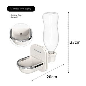 Distributeur d'eau à triple purification avec bassin d'eau visible flottant en plastique au charbon actif pour éviter les éclaboussures penchant en avant - Product Image 5