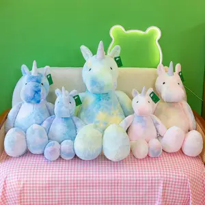 Sihirli renk tek boynuzlu at pelüş oyuncak bebek fantezi renk gökkuşağı pony bebek anime peluş ve doldurulmuş hayvanlar unicorn hediye toptan