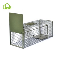 Piège pliable en métal pour animaux vivants Piège à souris pour chat Lapin Rongeur Renard