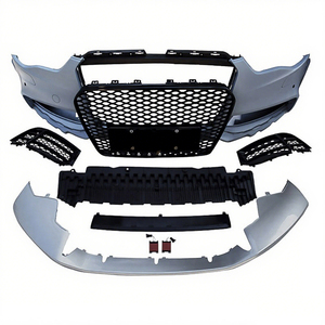 ชุดแต่งกันชนหน้าสไตล์ RS5 สำหรับ Audi A5 S5 B8.5 ปี 2012 2013 2014 2015 2016 พร้อมกระจังหน้าสีดำเงา - Product Image 3