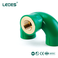 Conexión en T de Retorno con Rosca Interna Tipo U de PPR Ledes, Resistente a la Corrosión, 20mm 25mm 32mm, Accesorios para Tuberías de Sistemas de Suministro de Agua