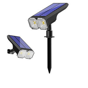 Уличный водонепроницаемый солнечный светодиодный светильник-датчик для дорожек, теплый белый, ночное освещение для газона и сада, на колышке, IP65, на солнечной батарее - Product Image 2