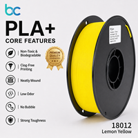 Filamento para Impresora 3D Becreative PLA Plus, Resistencia ABS, Fácil Impresión, 1.75mm de Diámetro, 205-215, 1kg/rollo para Impresora 3D FDM/3D