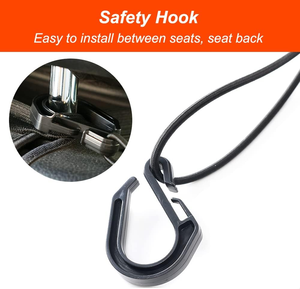 Red organizadora de malla de 3 capas para coche, bolsa de red elástica para almacenamiento en el respaldo del asiento, barrera para mascotas y niños en el asiento trasero, bolsa de red para almacenamiento del conductor - Product Image 3