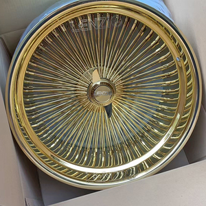 Nuevas Llantas de Aleación de Aluminio 2026 con Tapas Centrales Flotantes, Diseño Multirradio Cromado Dorado, Alto Rendimiento, 26 Pulgadas - Product Image 3