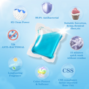 Oem Odm 3 in 1 <strong>Laundry</strong> Capsule <strong>Laundry</strong> Detergent Capsules <strong>Laundry</strong> Condensate <strong>Beads</strong> - Product Image 5