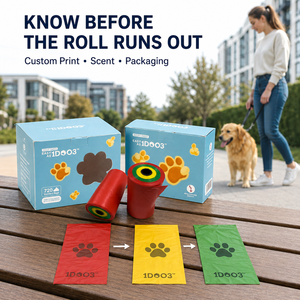 Customizable <b>Compostable</b> Waterproof Simple Biodegradable PLA Biobased Luxury Leak-Proof Dog Poop <b>Bags</b> - Product Image 1