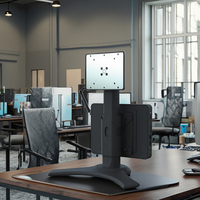 Support d'ordinateur de bureau LCD réglable ergonomique de 24 pouces avec support de bras de moniteur VESA à 90 degrés avec mini PC
