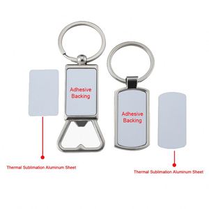 Wholesale Customizable Logo <b>Blank</b> Engraving Brand Sublimation Promotion Custom Beer Bottle Opener Keychain - Product Image 5
