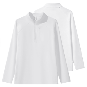 เสื้อสเวตเชิ้ตแขนยาวแบบใหม่ ป้องกันลม ซิป ¼ ตัว คอเต่า ปรับแต่งได้ สำหรับผู้ชาย - Product Image 3