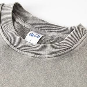 Felpa a girocollo Vintage oversize da uomo felpa con cappuccio di alta qualità con cappuccio <span class=keywords><strong>ricamato</strong></span> Design <span class=keywords><strong>personalizzato</strong></span> - Product Image 4
