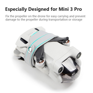 DJI Mini için <span class=keywords><strong>3</strong></span> Pro aksesuar paketi silikon pervane tutucu kanatları ile stabilizatörler sahne sabit montaj bıçakları Fixer kayış için - Product Image 3