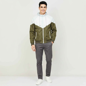 Latest Style <b>Canvas</b> Windbreaker 2026 Lightweight Custom Jacket Hood Men Front Logo Windproof Sports Outwear - Product Image 1