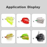 Köderröcke für Angelköder 50 Stränge/Bündel 12-13cm DIY Silikonröcke Bindematerialien Spinnerbaits Fliegenfischen Zubehör