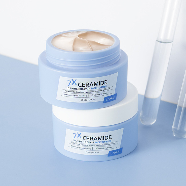 Ceramide Barrier Repair Moisturizing Cream Dry Sensitive Skin Face Cream 50g OEM ODM Private Label Customized Logo Wholesale