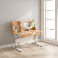 Ensemble chaise et bureau minimaliste pour enfants, réglable en hauteur, ergonomique, aspect bois, écologique, durable, pour petit espace, bureau à domicile, chambre