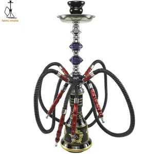 Cachimba Shisha para fumar, 4 tubos, Sheesha Hookahs para Shisha Bar, venta al por mayor