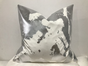 Màu Xám Với Lá Mạ Vàng In Ấn Tùy Chỉnh Có Thể Tháo Rời Trang Trí Gối Vuông 60*60Cm Trang Trí Sofa - Product Image 6